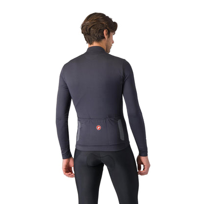 Langarm-Radtrikot CASTELLI PURO 4 Dark Gray