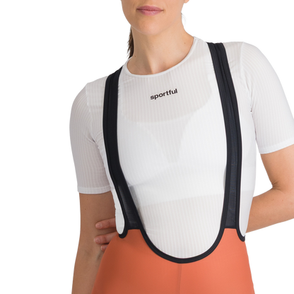 Kurze Radhose mit Trägern SPORTFUL PULSE Damen Orange
