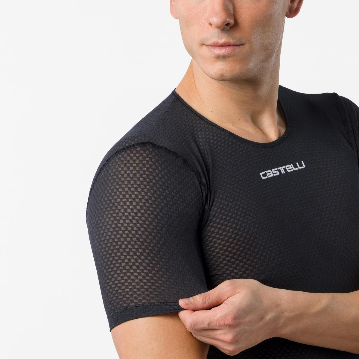 Unterhemd CASTELLI PRO MESH 2.0 Kurzarm Schwarz