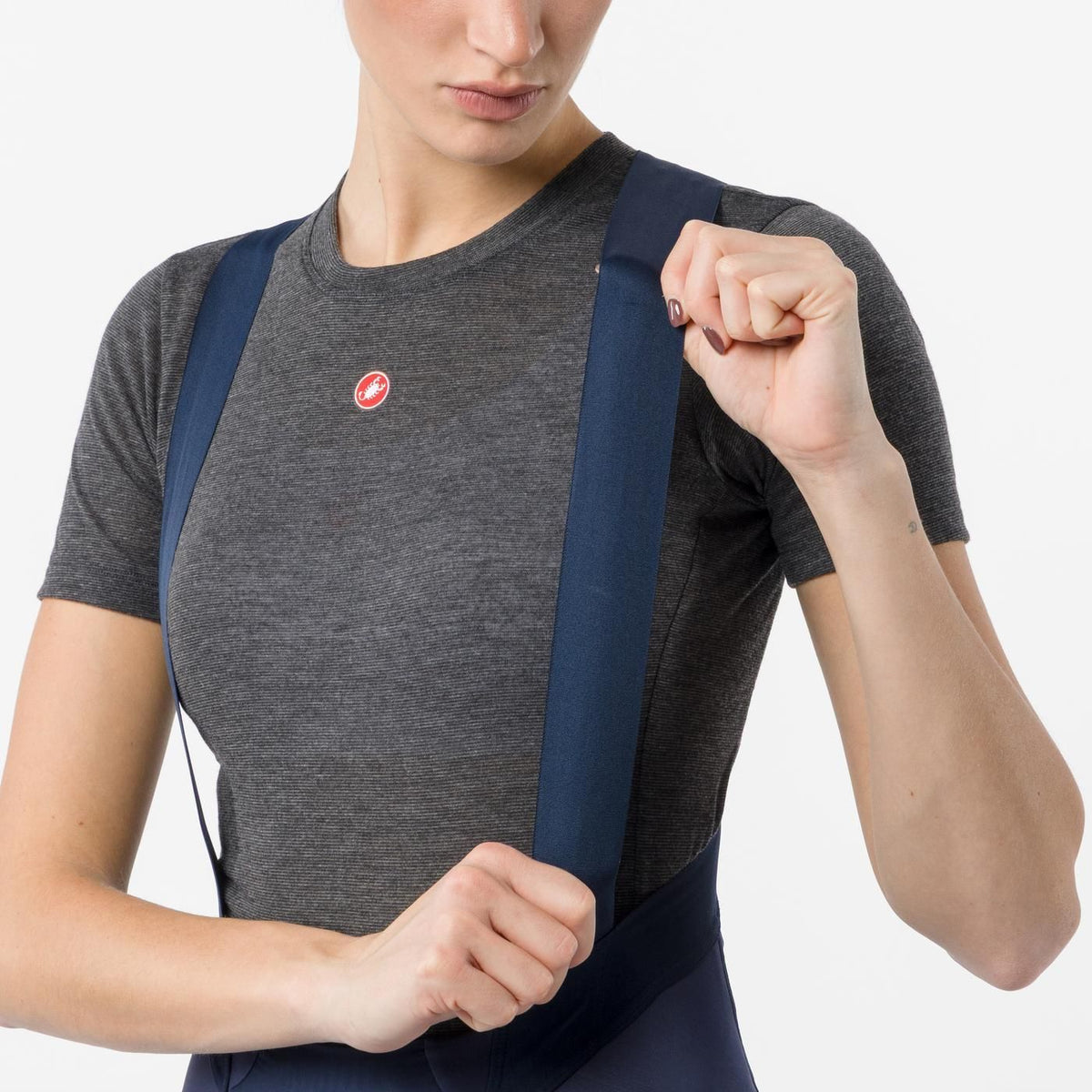 Lange Trägerhose CASTELLI ESPRESSO 2 DT Damen Blau