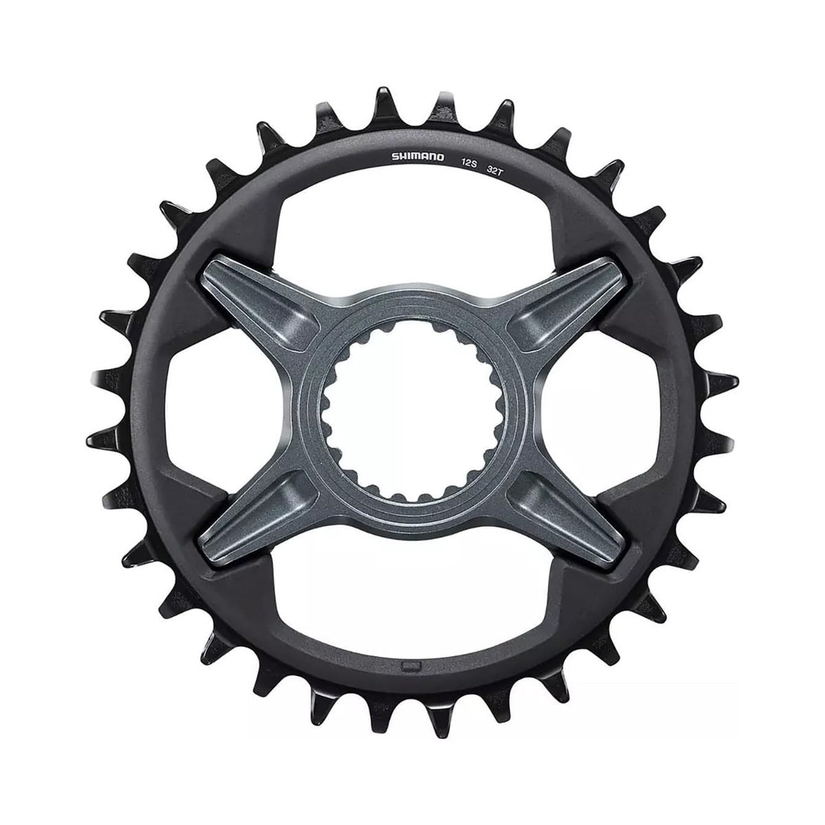Plateau Mono SHIMANO SLX M7100 12V Direct Mount — vue du plateau sur fond blanc