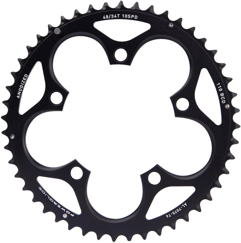 Plateau Extérieur 10V SRAM Road 110 BCD GXP L-PIN Aluminium Noir