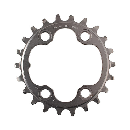 SHIMANO XT M8000 inneres Kettenblatt für Dreifachkurbel, 11-fach, 64 mm — Ansicht des Kettenblatts vor weißem Hintergrund