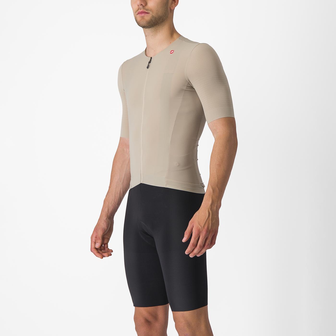 CASTELLI PREMIO Trikot Kurzarm Beige