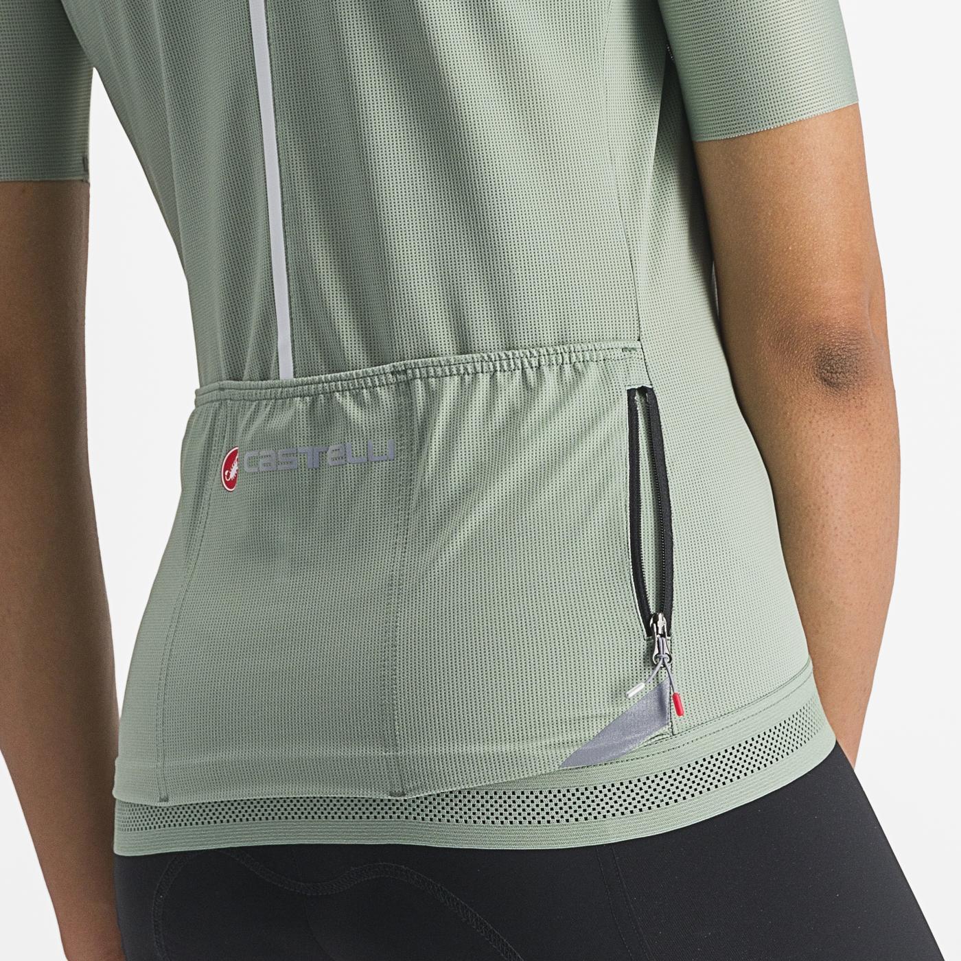 CASTELLI ENDURANCE W Damen Trikot Kurzarm Grün