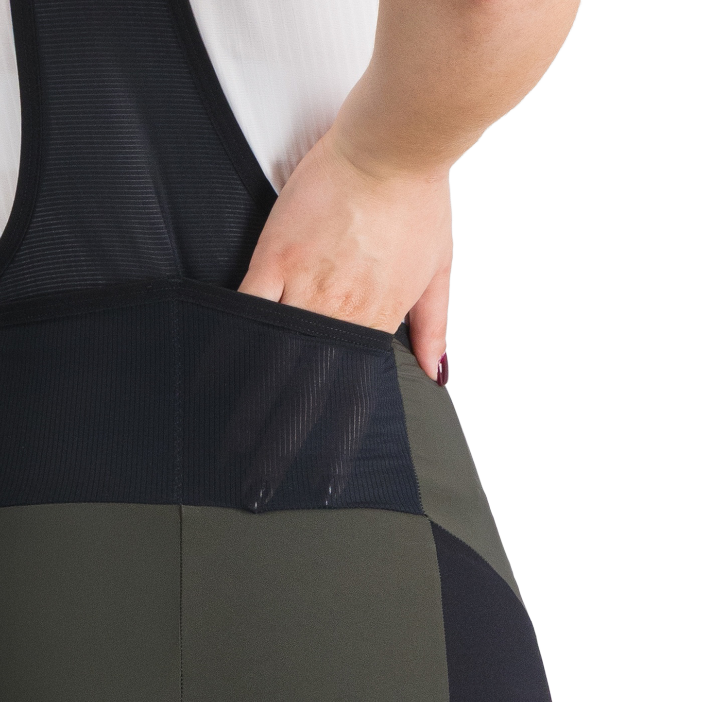 SPORTFUL SUPERGIARA 2 Damen Kurz Trägerhose Khaki/Schwarz