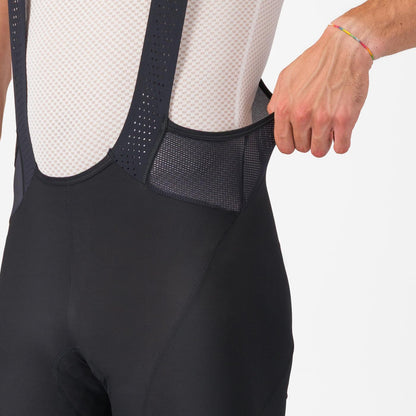 Kurze Trägerhose CASTELLI ENDURANCE 4 Schwarz