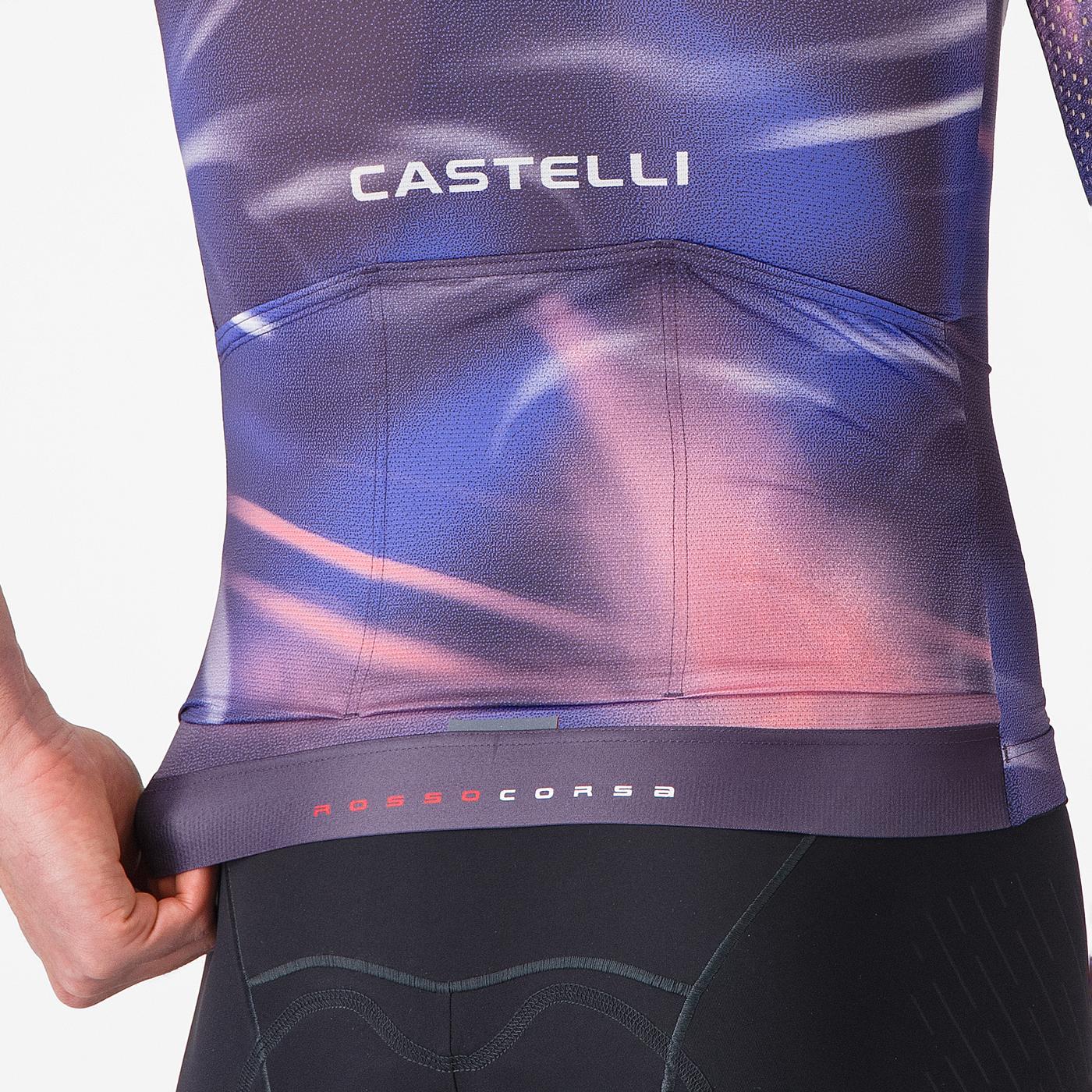 CASTELLI AERO RACE 8S Trikot Kurzarm Violett