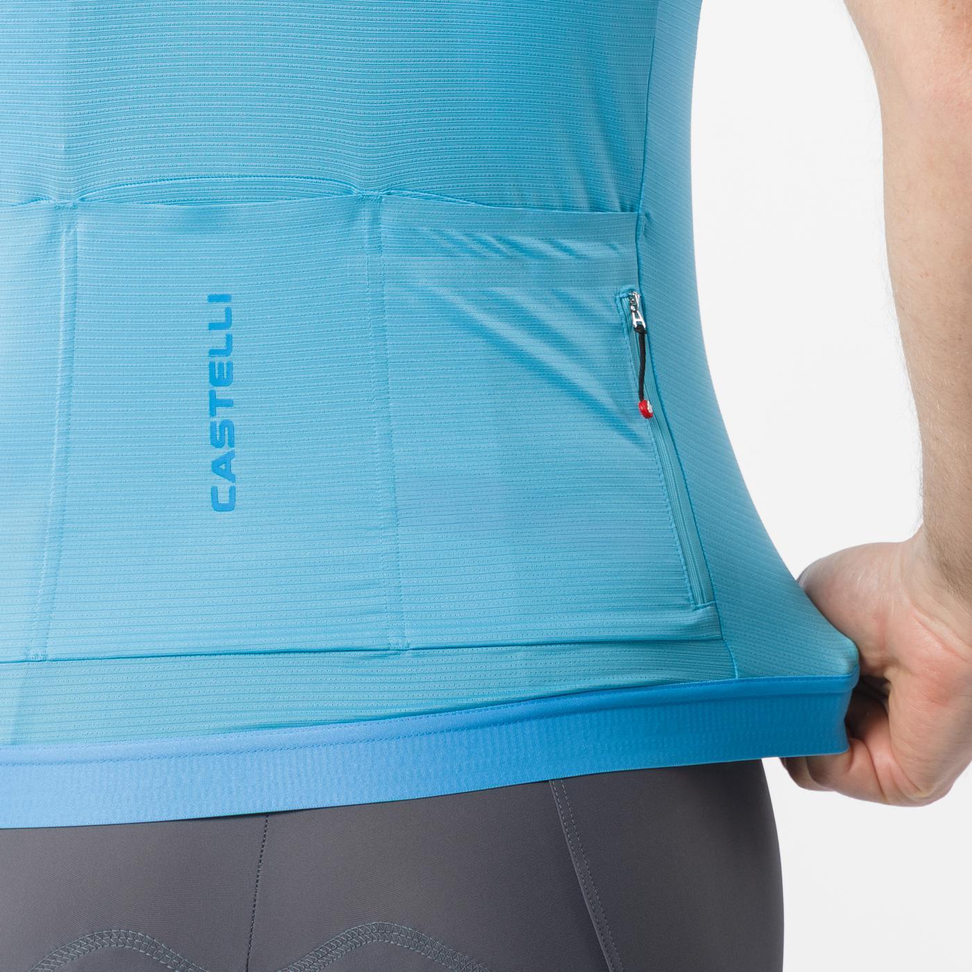 Maillot CASTELLI ESPRESSO 2 Manches Courtes Turquoise