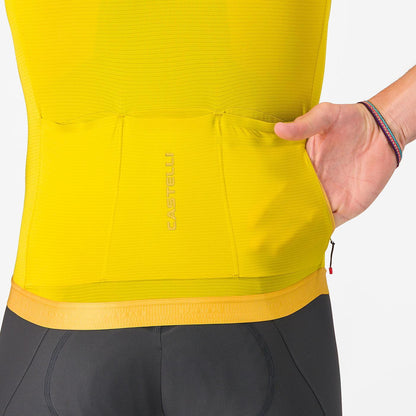 Maillot CASTELLI ESPRESSO 2 Manches Courtes Jaune
