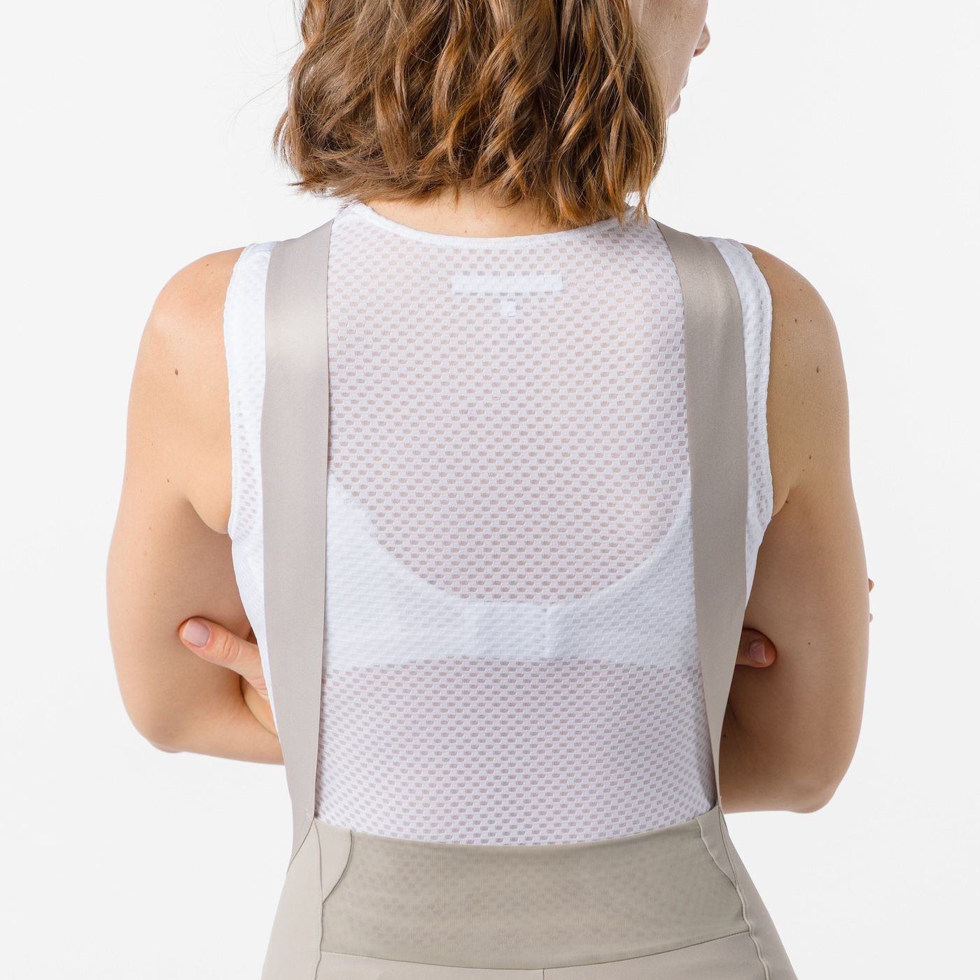 CASTELLI ESPRESSO 2 W DT Damen Kurz Trägerhose Clay Grau