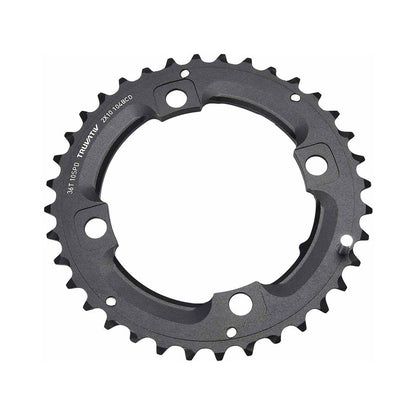 Plateau Extérieur SRAM/TRUVATIV 10V 4 Trous 104mm 36 Dts L-PIN Alu Noir — vue du plateau sur fond blanc