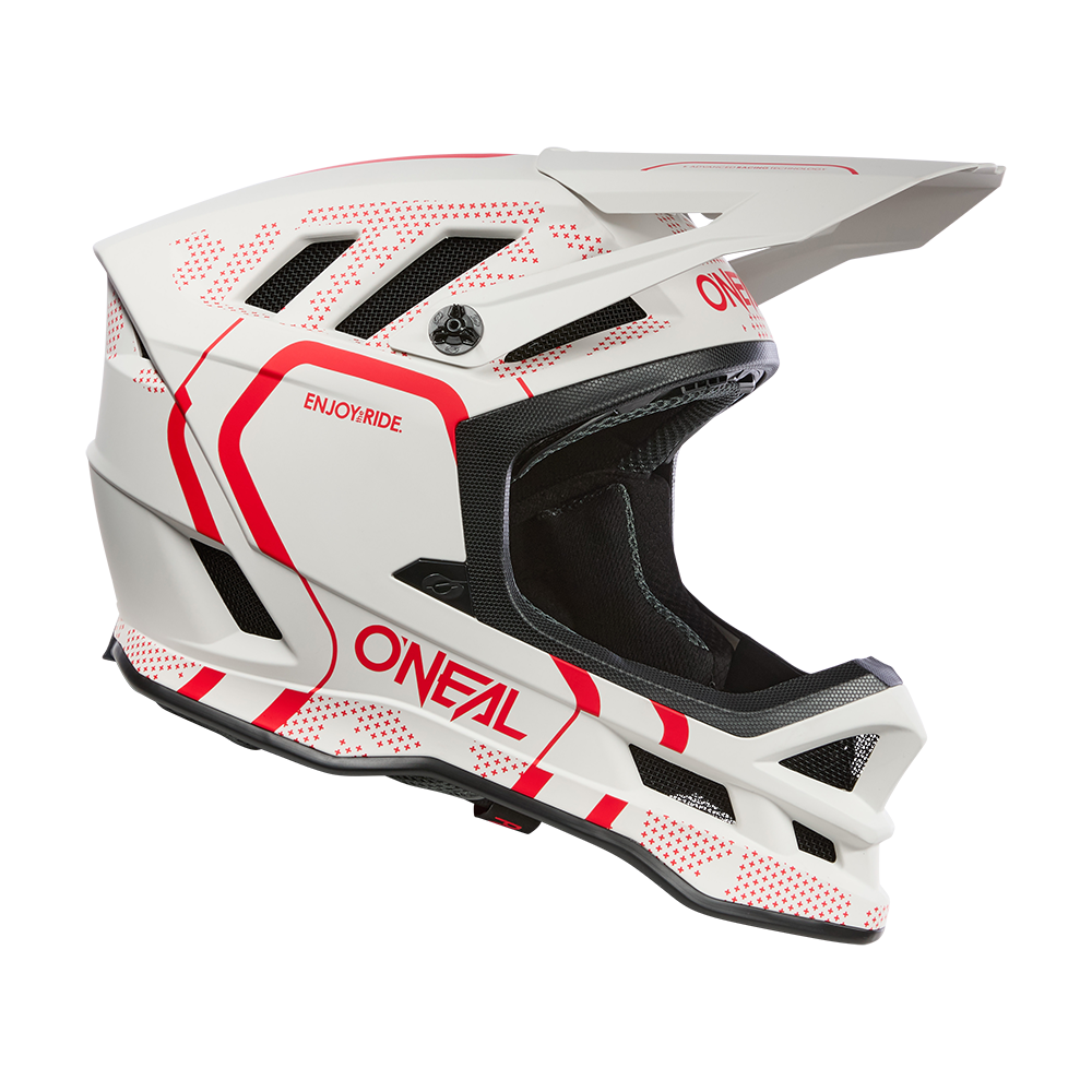 Casque VTT O'NEAL BLADE POLYACRYLITE STRIKE Blanc/Rouge