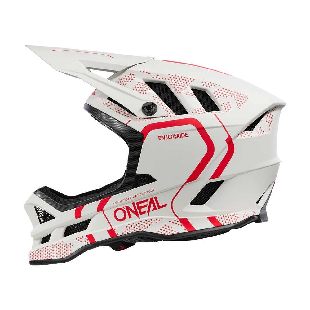 Casque VTT O'NEAL BLADE POLYACRYLITE STRIKE Blanc/Rouge