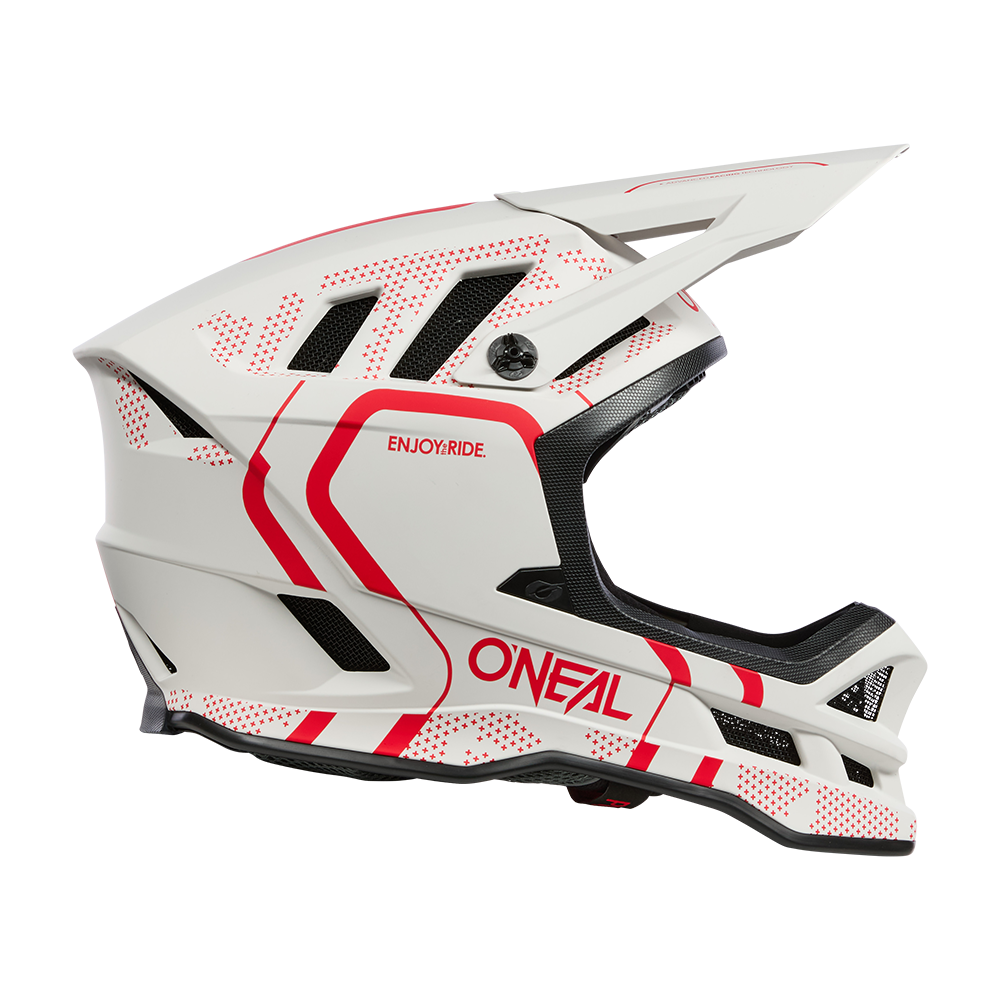 Casque VTT O'NEAL BLADE POLYACRYLITE STRIKE Blanc/Rouge