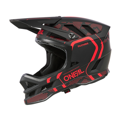 Casque VTT O'NEAL BLADE POLYACRYLITE STRIKE Noir/Rouge