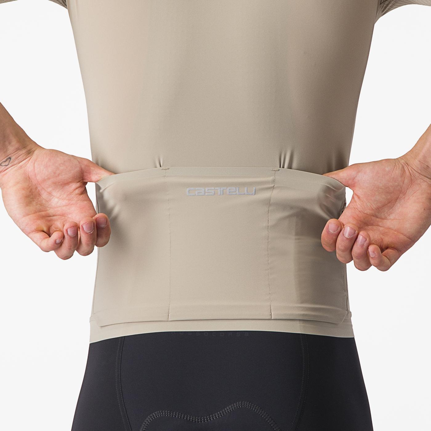 CASTELLI PREMIO Trikot Kurzarm Beige