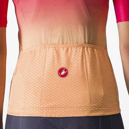 Trikot CASTELLI SALITA Damen Kurzarm Rosa/Orange