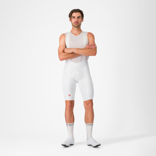 CASTELLI FREE AERO RACE S Kurze Trägerhose Weiß