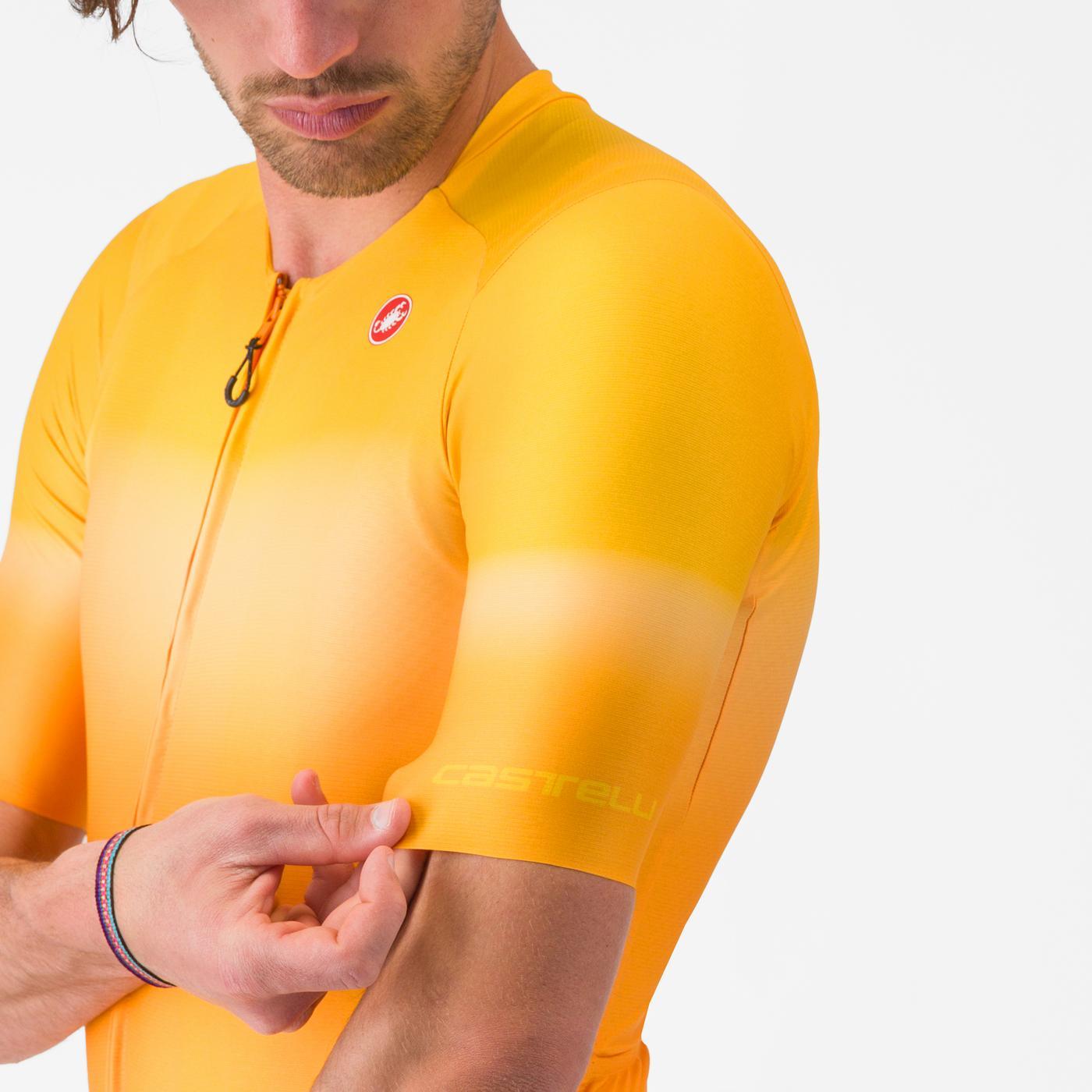 Maillot CASTELLI UPF Manches Courtes Orange