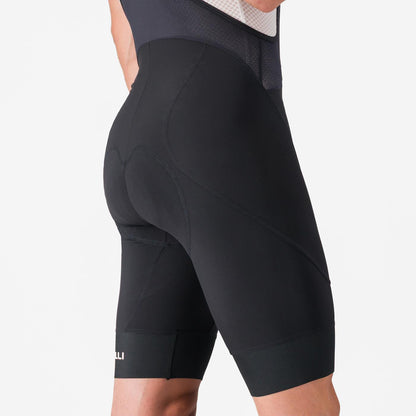 Kurze Trägerhose CASTELLI ENDURANCE 4 Schwarz