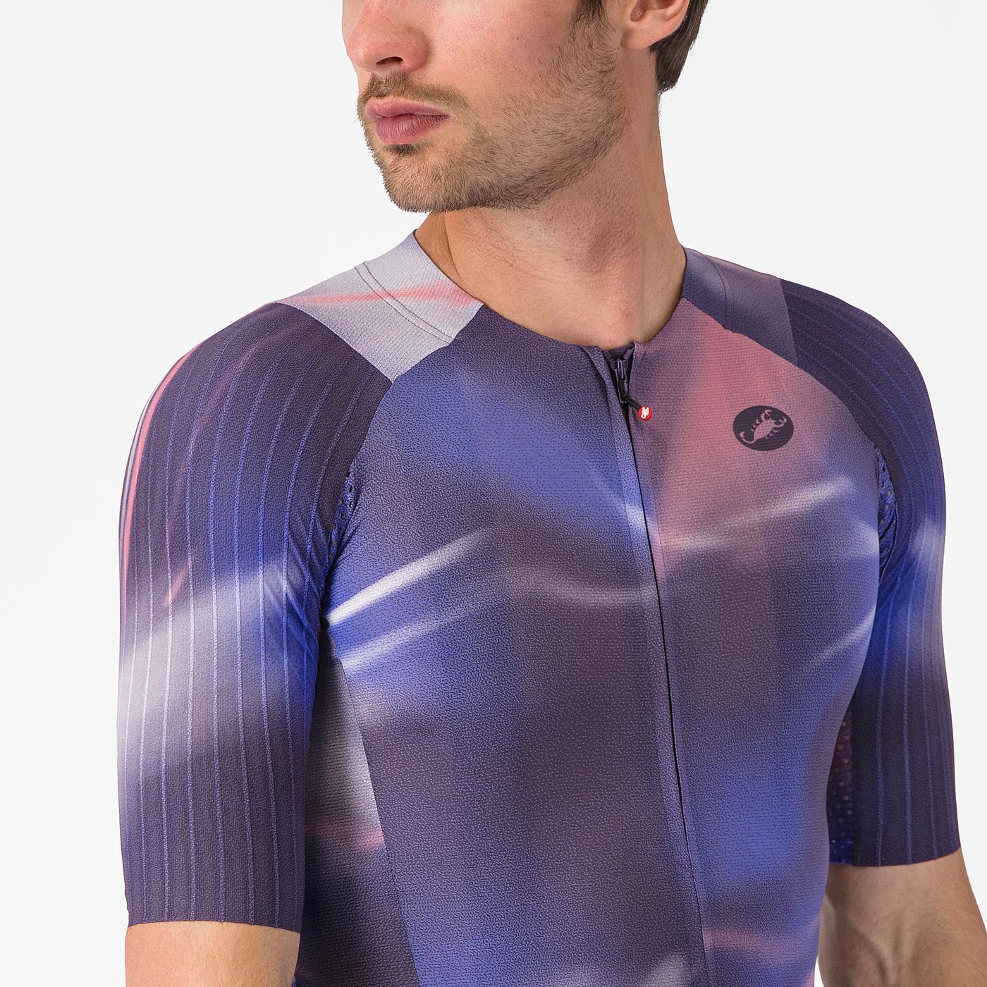 CASTELLI AERO RACE 8S Trikot Kurzarm Violett