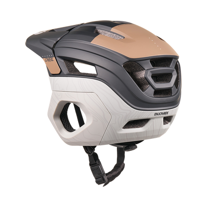 MTB-Helm O'NEAL TRAPPER EVO SOLID Schwarz/Braun/Grau