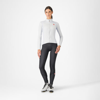 Trikot CASTELLI SFIDA 2 Damen Langarm Hellgrau