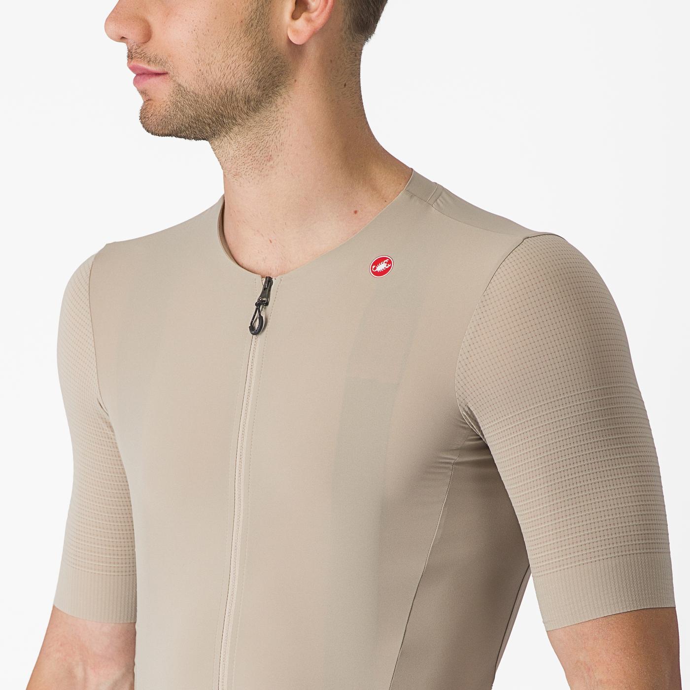 CASTELLI PREMIO Trikot Kurzarm Beige