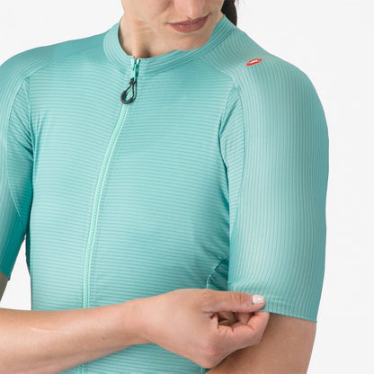 Maillot CASTELLI ESPRESSO Femme Manches Courtes Turquoise
