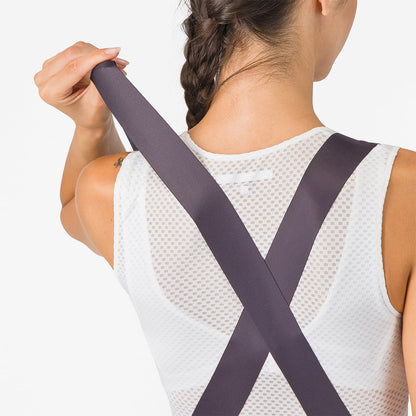 Damen-Radhose mit Trägern CASTELLI PRIMA 2 DT Dunkelviolett