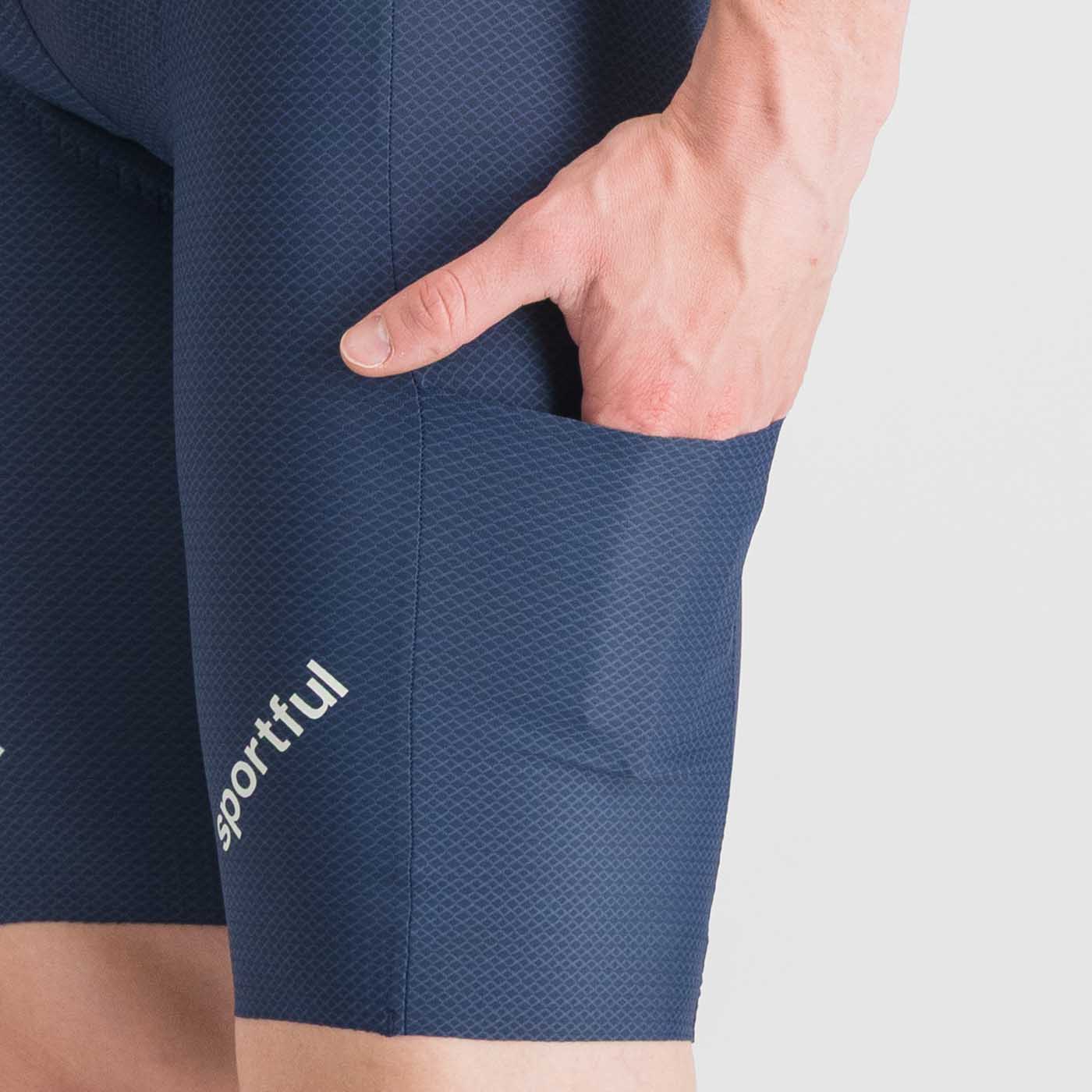 SPORTFUL HYPEREPIC Kurze Trägerhose Blau