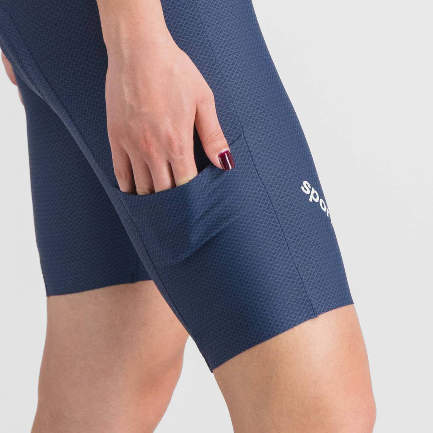 SPORTFUL HYPEREPIC Damen Kurze Trägerhose Blau