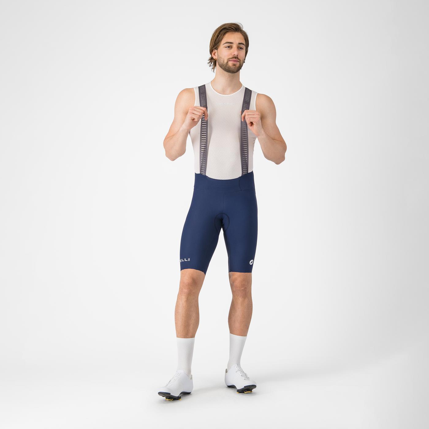 CASTELLI ESPRESSO 2 Kurze Trägerhose Blau