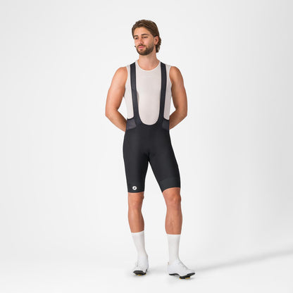 Kurze Trägerhose CASTELLI ENDURANCE 4 Schwarz