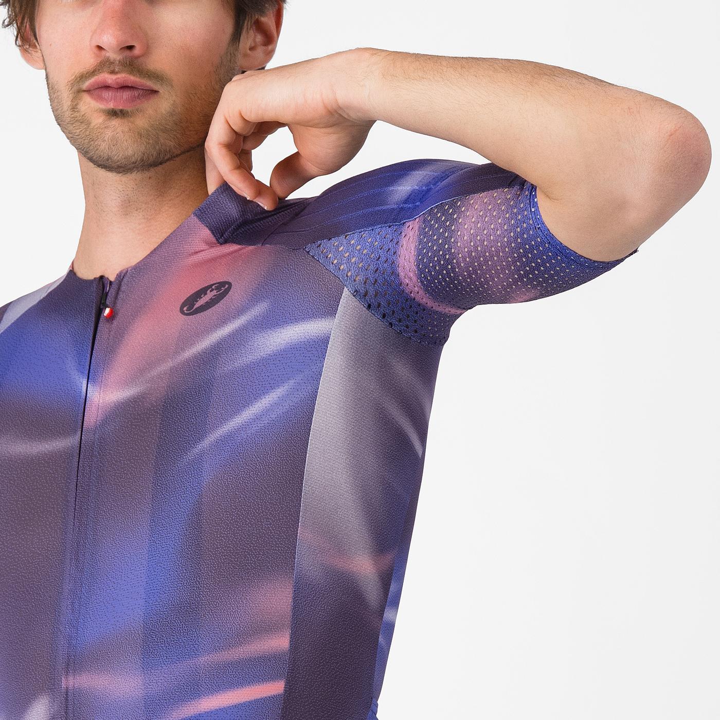CASTELLI AERO RACE 8S Trikot Kurzarm Violett