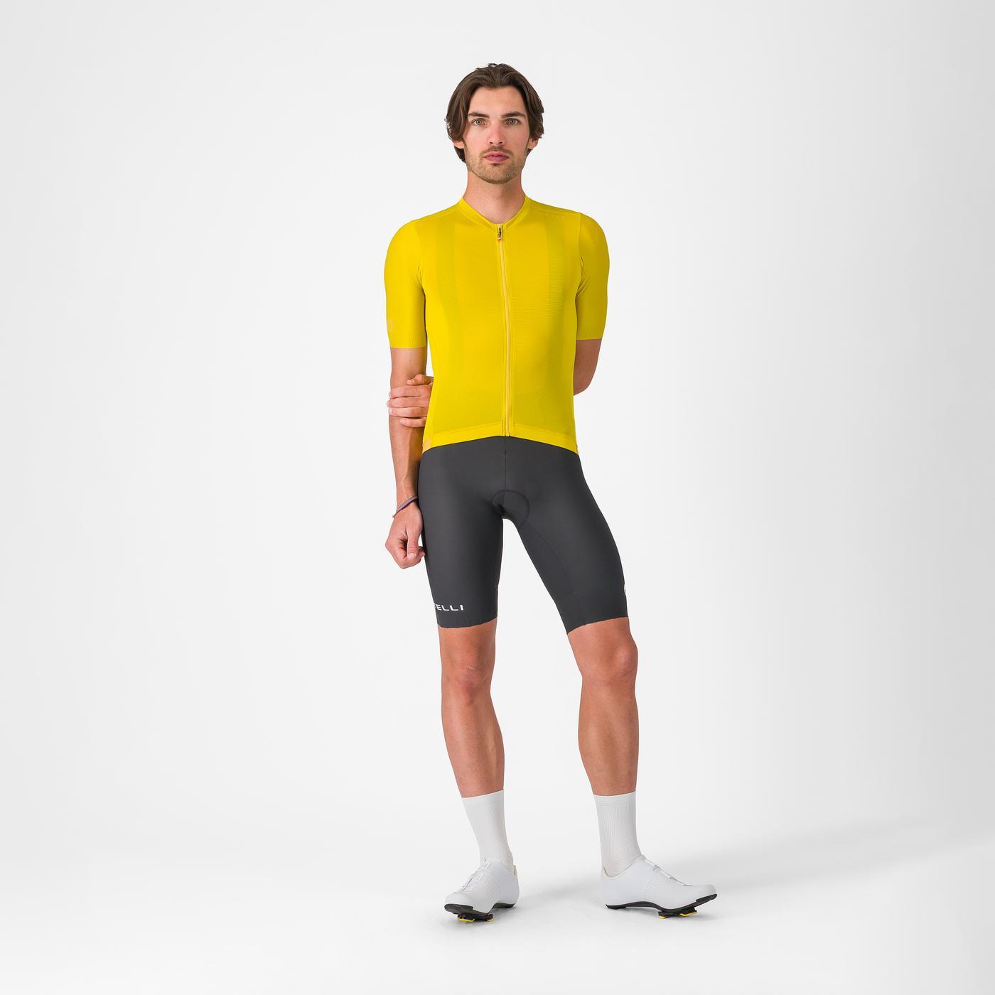 CASTELLI ESPRESSO 2 Trikot Kurzarm Gelb