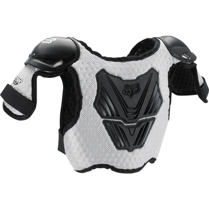 Plastron FOX PEEWEE TITAN ROOST Junior Noir/Argent