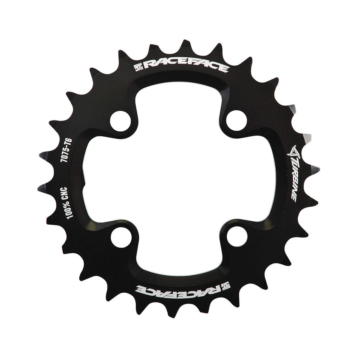 RACE FACE TURBINE inneres Kettenblatt, 11-fach, 4-Loch, 64 mm — Ansicht des Kettenblatts vor weißem Hintergrund