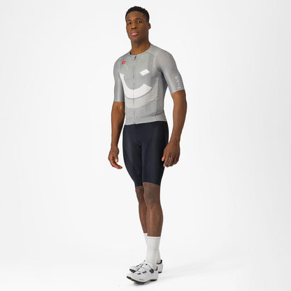 Maillot CASTELLI R-A/D Manches Courtes Muticouleur Gris