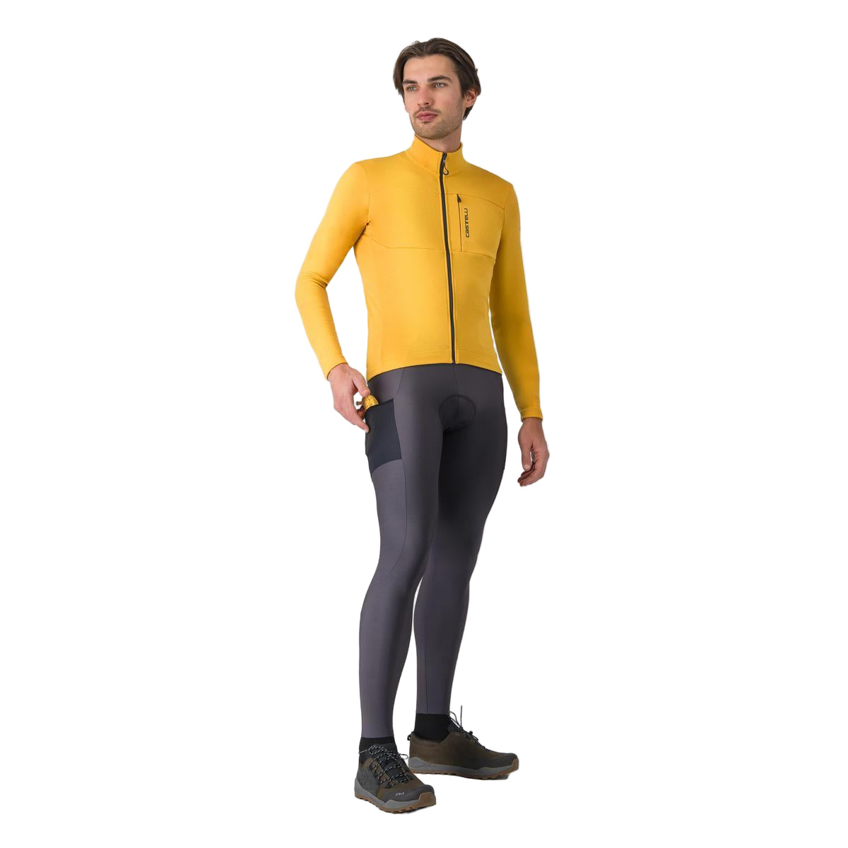 CASTELLI UNLIMITED TRAIL 2 Trikot Langarm Gelb/Grau