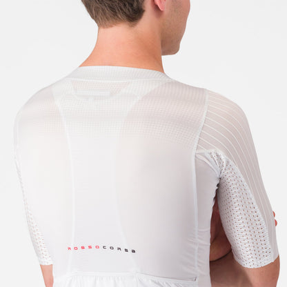 Maillot CASTELLI AERO RACE 8S Manches Courtes Blanc