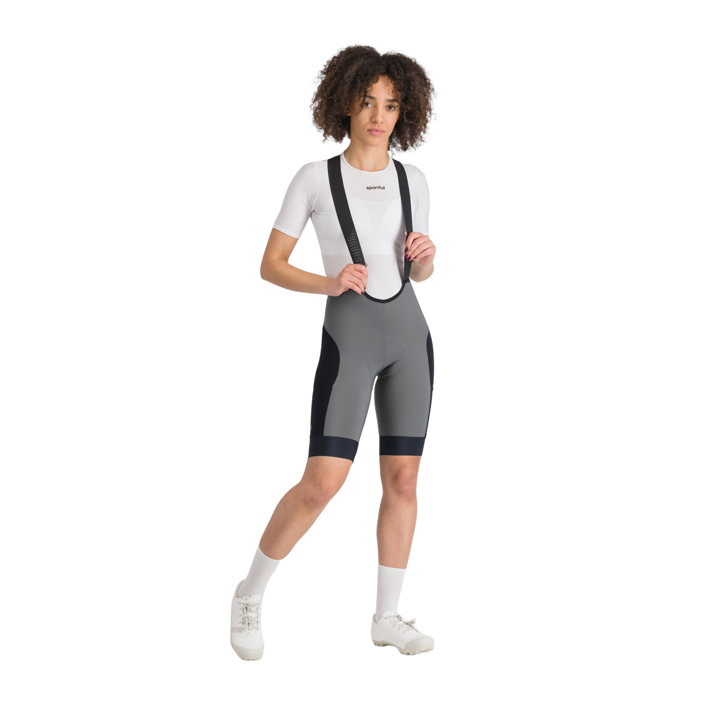 SPORTFUL SUPERGIARA 2 Damen Kurz Trägerhose Grau/Schwarz