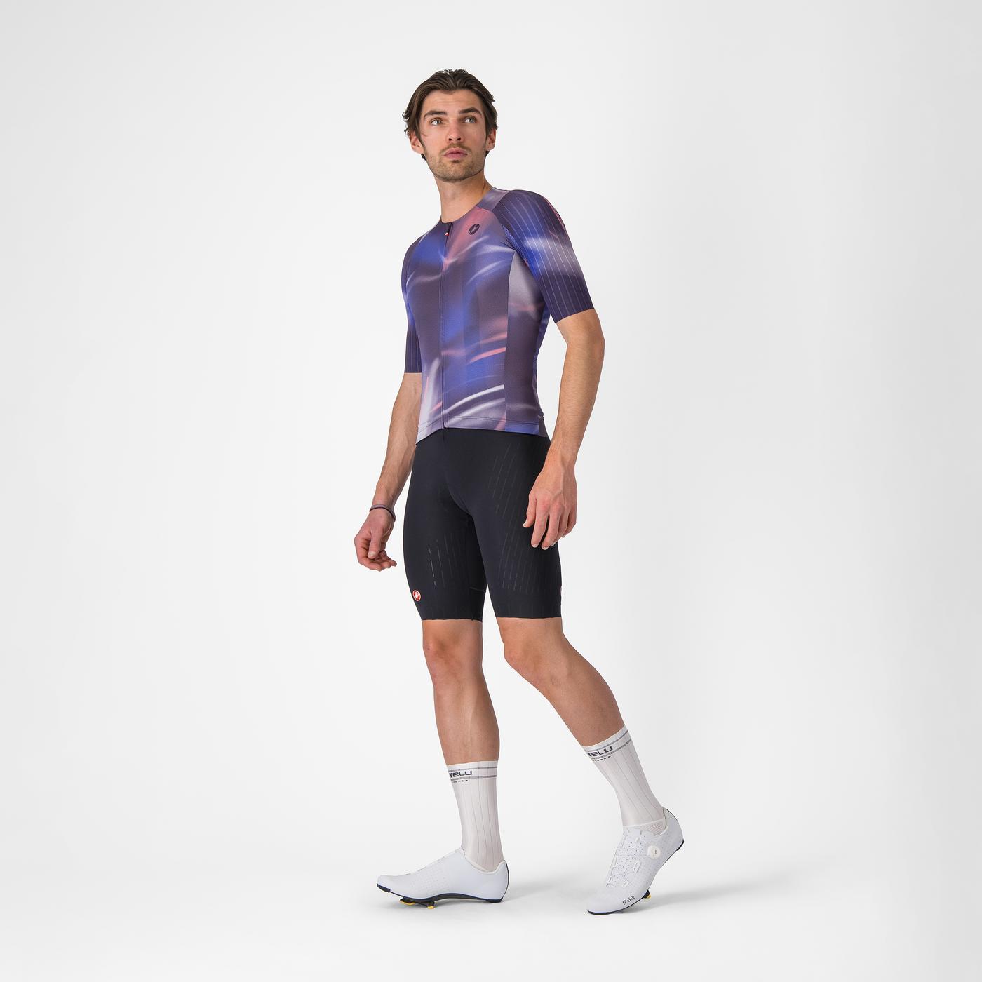 CASTELLI AERO RACE 8S Trikot Kurzarm Violett
