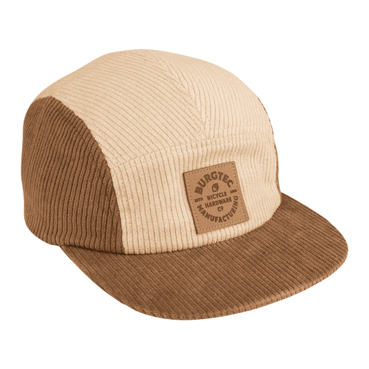 Casquette BURGTEC BANDIT CORDUROY FIVE PANEL Beige/Marron
