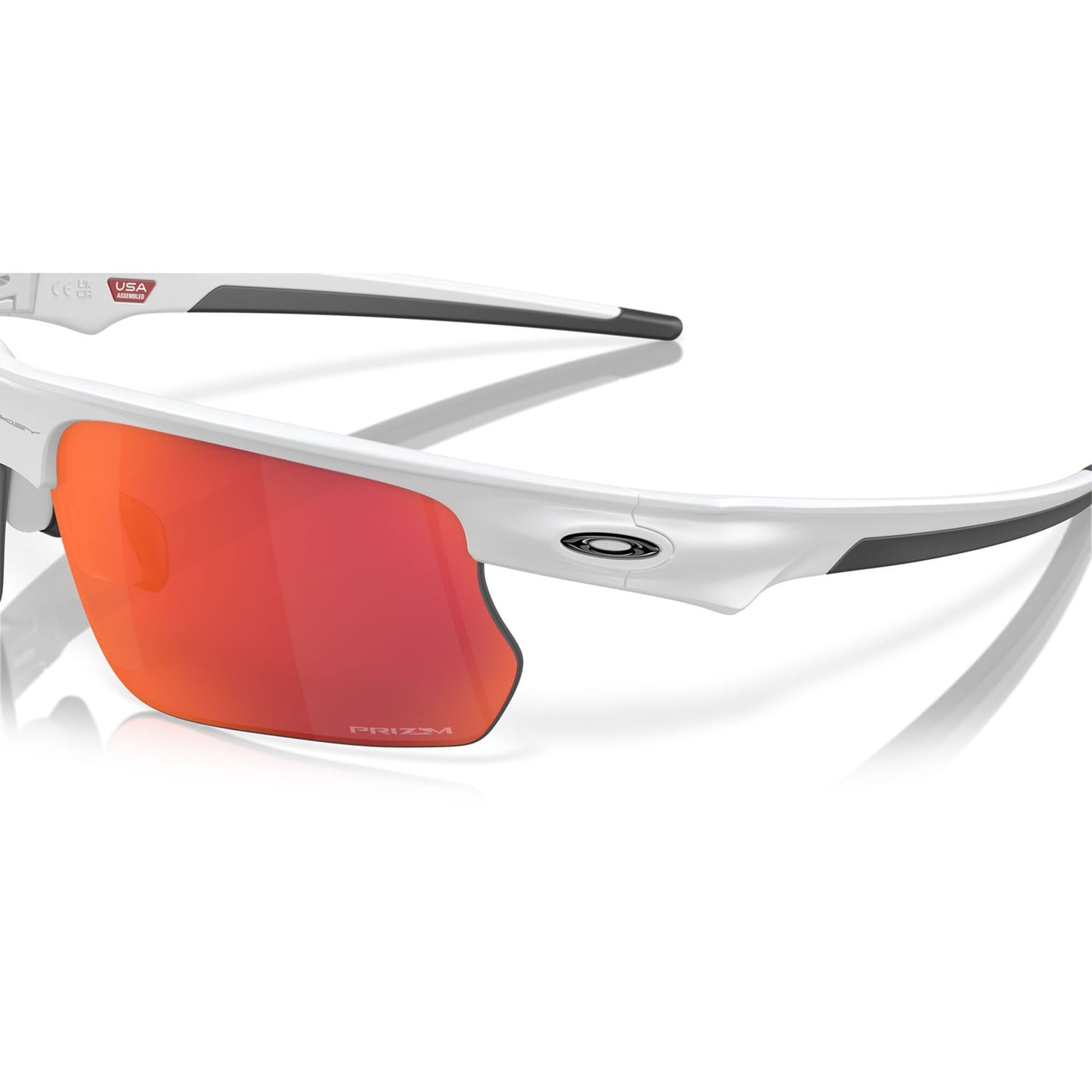 OAKLEY BISPHAERA Brille Weiß Matt Prizm Field - 0OO9400-1068
