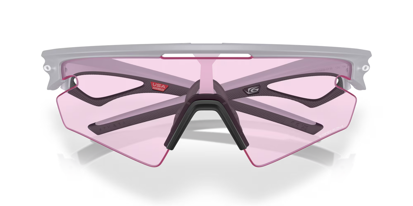 Lunettes OAKLEY SPHAERA SLASH Matt Fog Verre Prizm Low Light - OO9499-0736