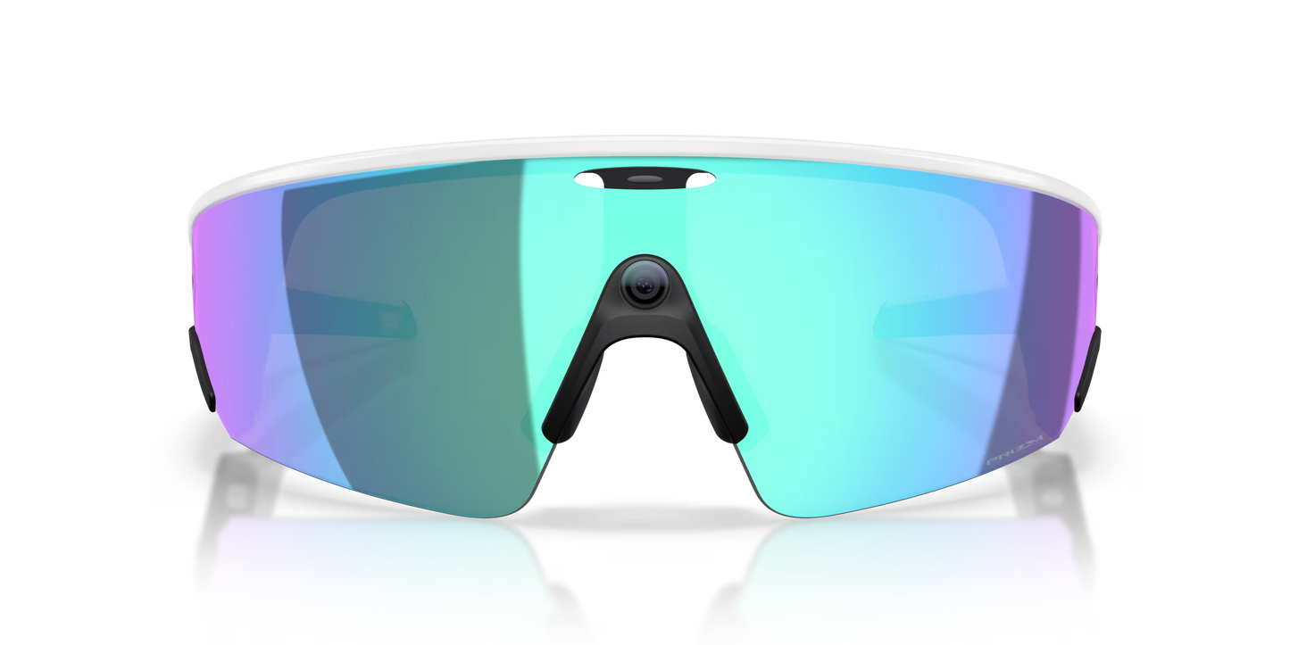 OAKLEY VANGUARD META Brille Schwarz/Weiß Prizm Sapphire Glas