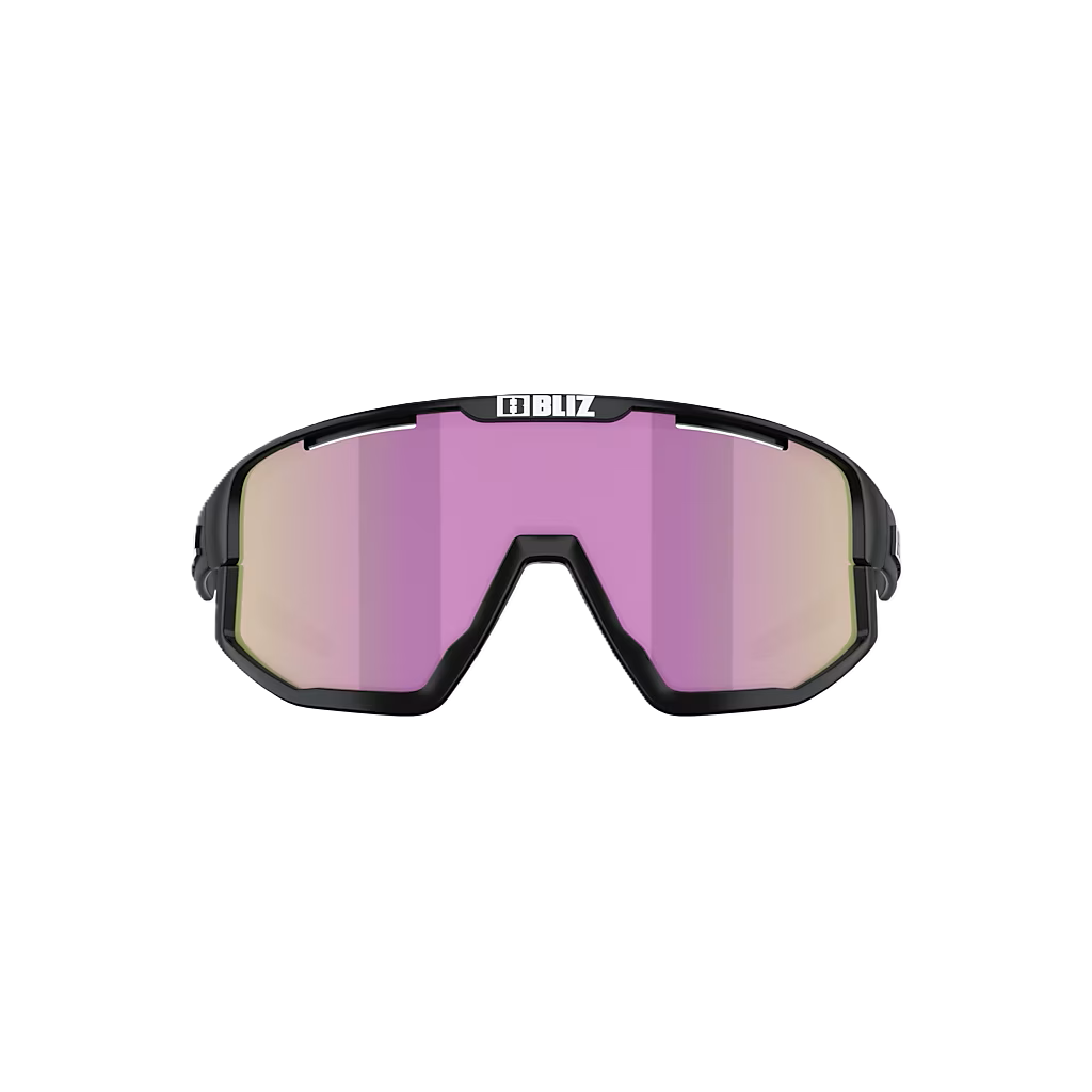 Lunettes BLIZ FUSION SMALL Noir Matt Écran Marron Rose