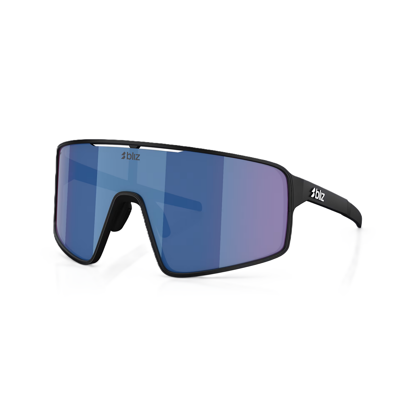 Lunettes BLIZ P001 Noir Matt Écran Bleu Irdium
